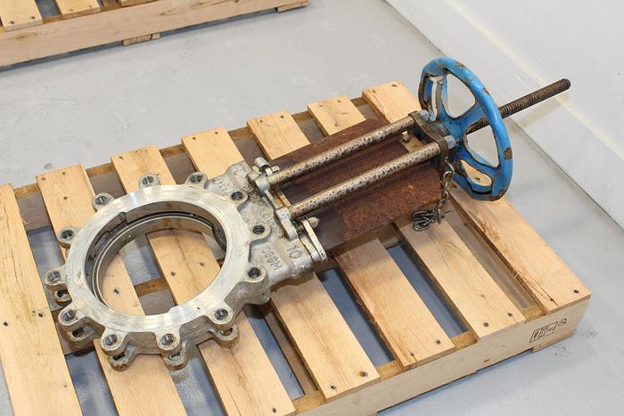Used True Line 10" Hand Operated Knife Gate Valve #43997