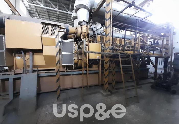 Used 3.6 MW 2000 Used Caterpillar G3616 Natural Gas Generator Sets