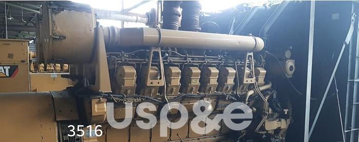 Used 1.4 MW 2012 Used Caterpillar 3516B Diesel Generator Set