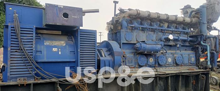 Used 2.5 MW 2008 Used Pielstick 8PA6L CL 280 Diesel Generator Set