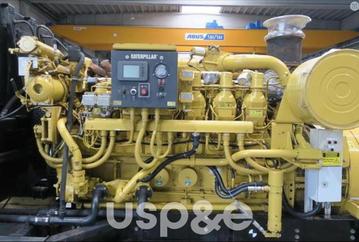 Used 1.7 MW 2008 Used Caterpillar 3512B Diesel Generator Set