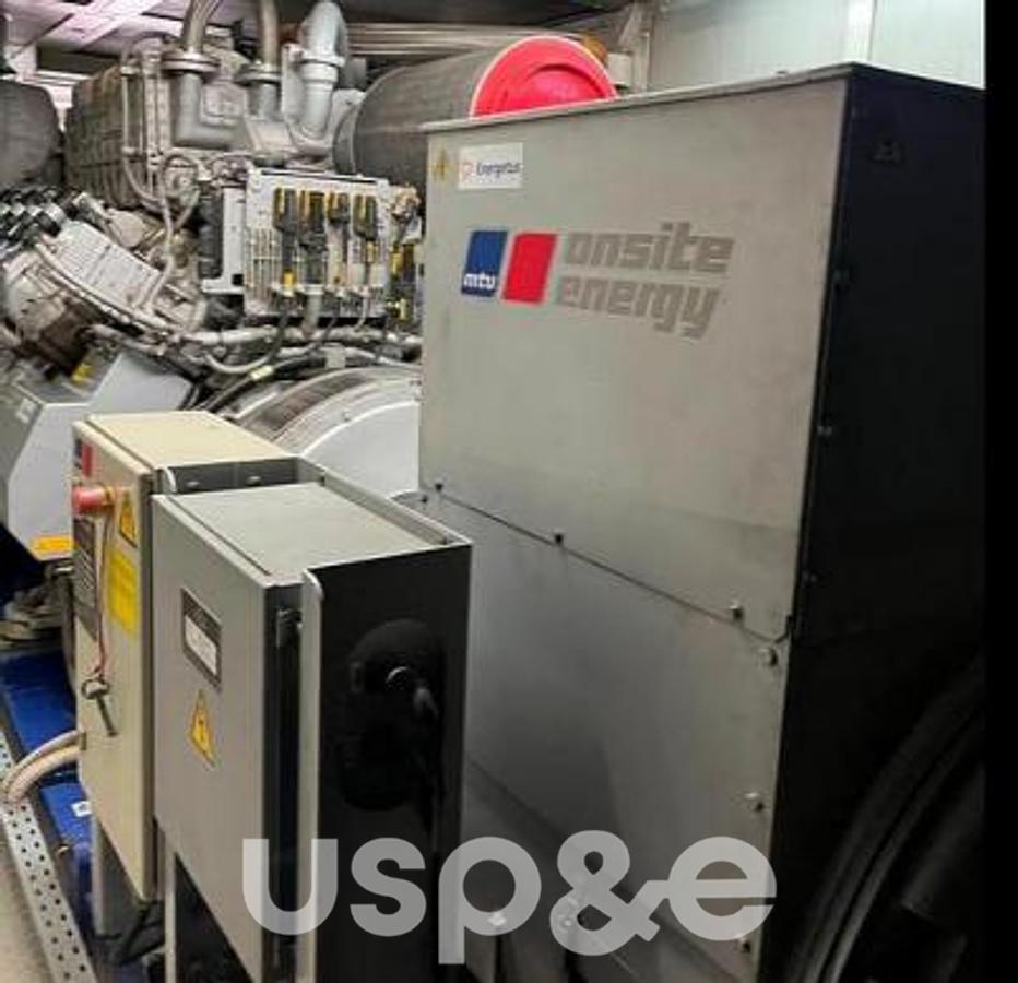 Used 1.6 MW 2011 Used MTU 4000 V16 Natural Gas Power Plant