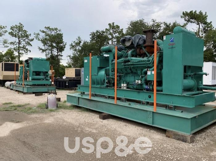 Used 4.5 MW 1996 Used Cummins 1500DFMB Diesel Generator Set