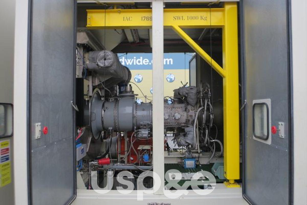 Used 5.1 MW 2014 Used Centrax 501 KB7S Natural Gas Turbine Generator Set