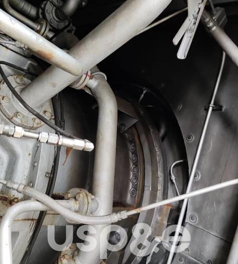 Used 33.7 MW 1987 Used John Brown Frame 6B Natural Gas Turbine Genset 