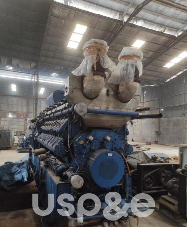 Used 1.9 MW 2005 Used Deutz TCG2020V20 Natural Gas Generator Set