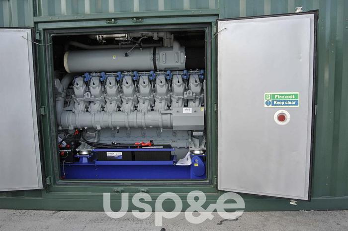 Used 2 MW 2020 New MTU 16V4000L64 Natural Gas Power Plant Generator Set (Containerised)