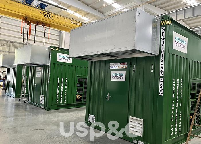 2 MW 2024 New Siemens G-86EM Natural Gas Generator Sets (Containerized)
