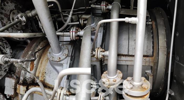 Used 33.7 MW 1987 Used John Brown Frame 6B Natural Gas Turbine Genset 