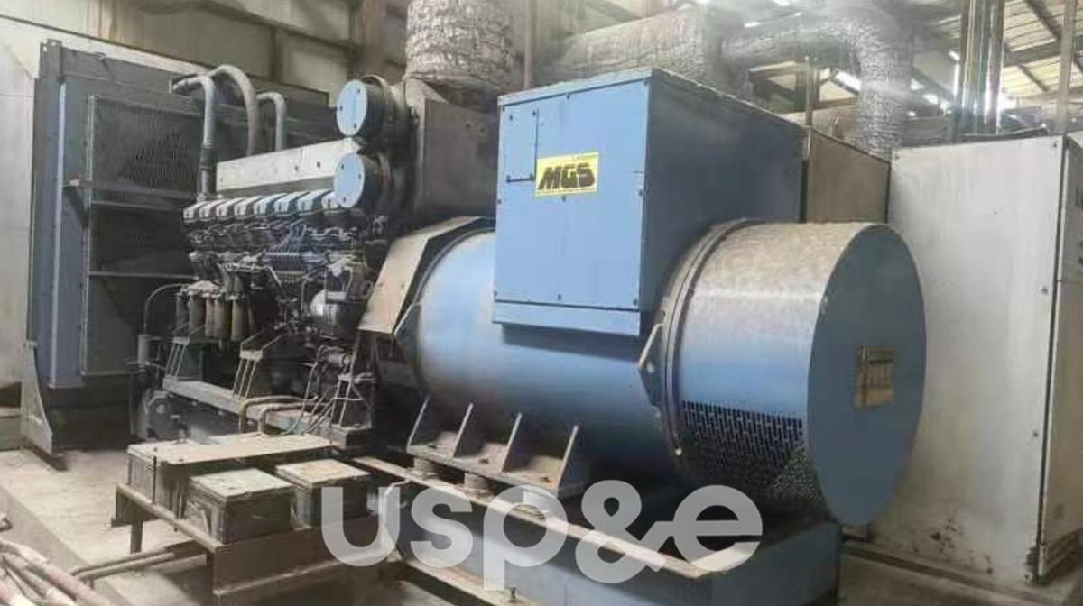 Used 1.8 MW 2003 Used Mitsubishi S16R-PTA2S Diesel Generator Sets