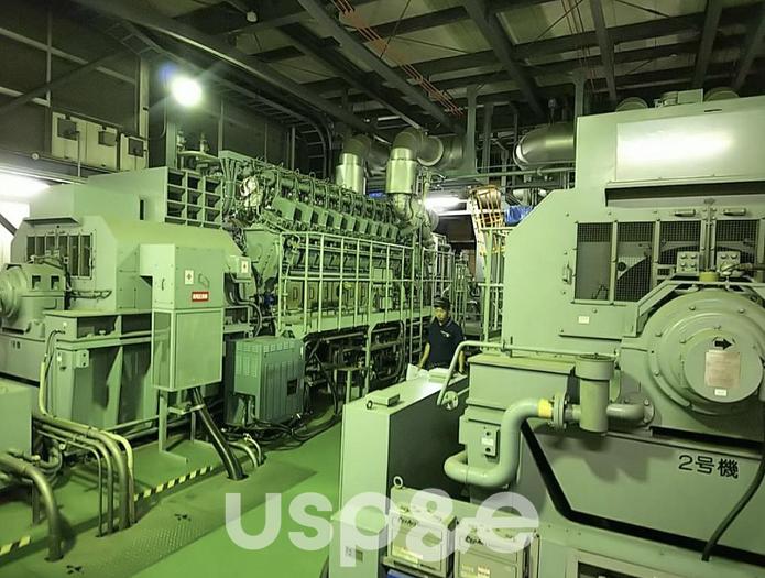 Used 2.9 MW 2004 Used Niigata 18V22AG Natural Gas Generator Set Power Plant