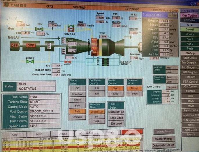 Used 124 MW 2009 Used GE FRAME 9E Natural Gas Power Plant
