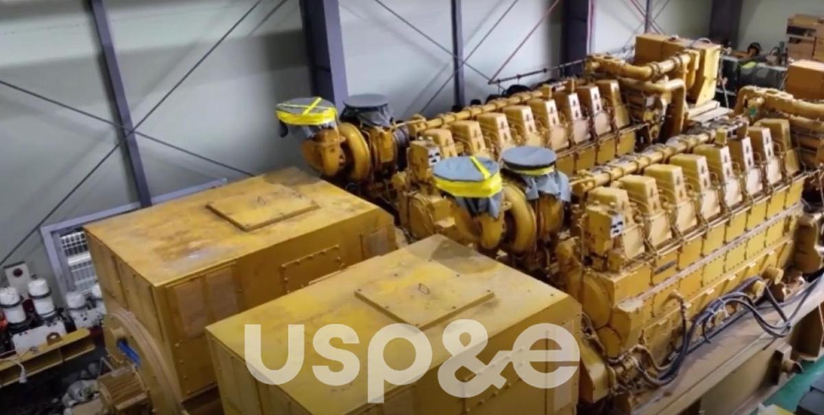 Used 2.5 MW 1987 Used Caterpillar 3508 Diesel Generator Set