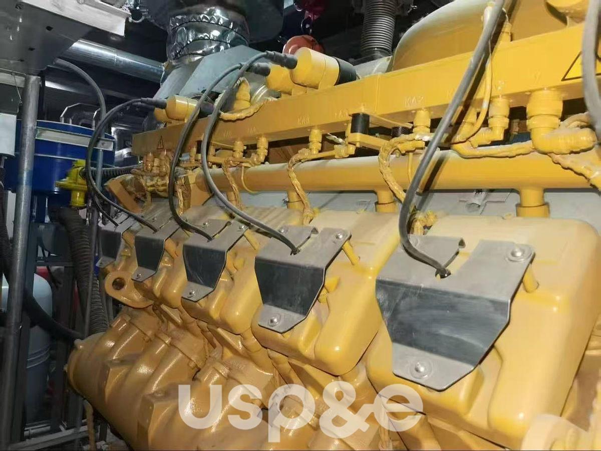 Used 1.2 MW 2017 Used Caterpillar CG170-12 Natural Gas Generator Set