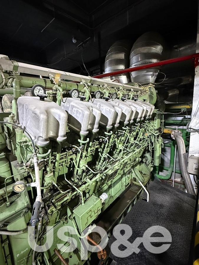 Used 1.9 MW 2007 Used Anglo-Belgian-Corp 12DZC-1000-125-A Deisel Generator Set