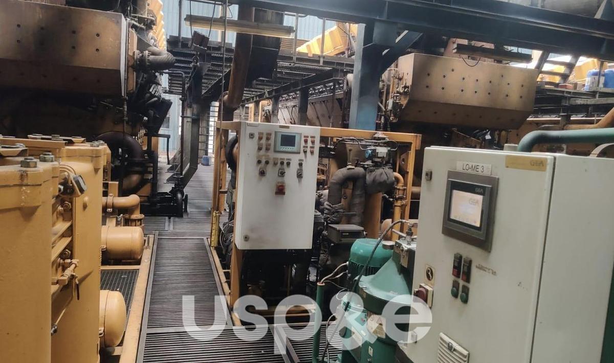 Used 108 MW Used Caterpillar MAK 16CM43C HFO Power Plant Engines