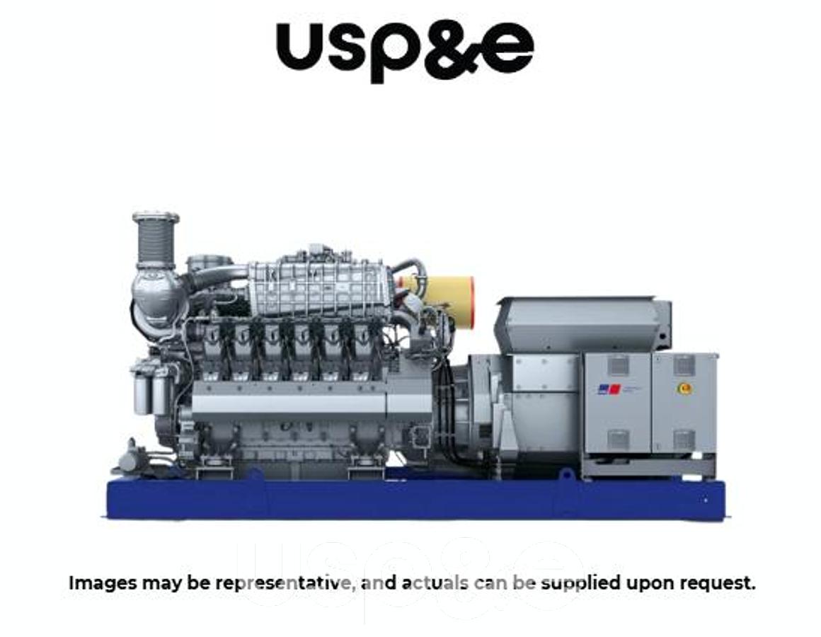 1.1 MW 2018 New MTU 12V4000GS Natural Gas Generator Sets