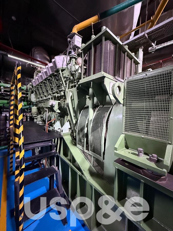 Used 1.9 MW 2007 Used Anglo-Belgian-Corp 12DZC-1000-125-A Deisel Generator Set