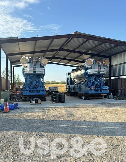 18.7 MW 2018 New Wartsila 20V34SG Natural Gas Generator Sets