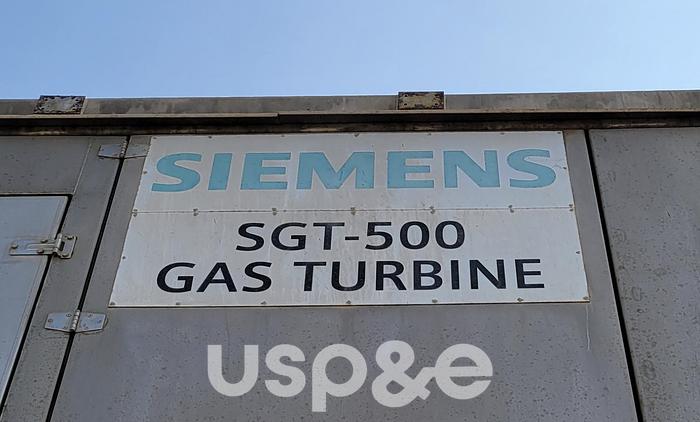 17.4 MW 2007 New Siemens SGT500 Natural Gas Generator Sets