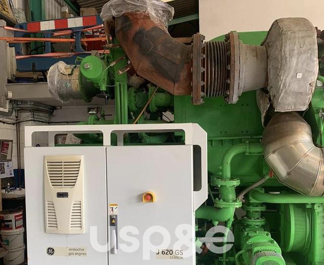 Used 3.4 MW 2012 Used Jenbacher J 620 Natural Gas Generator Set