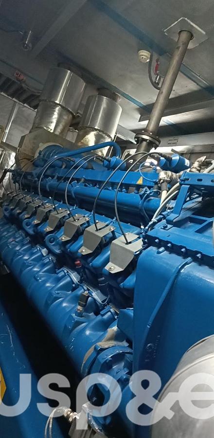 Used 2 MW 2015 Used MWM TCG2020V20 Natural Gas Generator Set