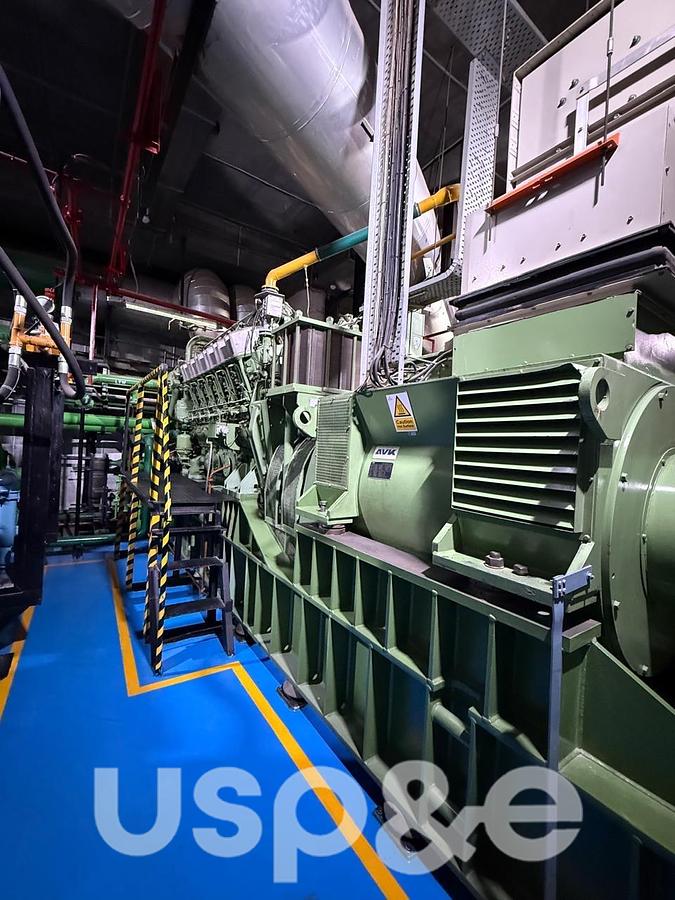 Used 1.9 MW 2007 Used Anglo-Belgian-Corp 12DZC-1000-125-A Deisel Generator Set