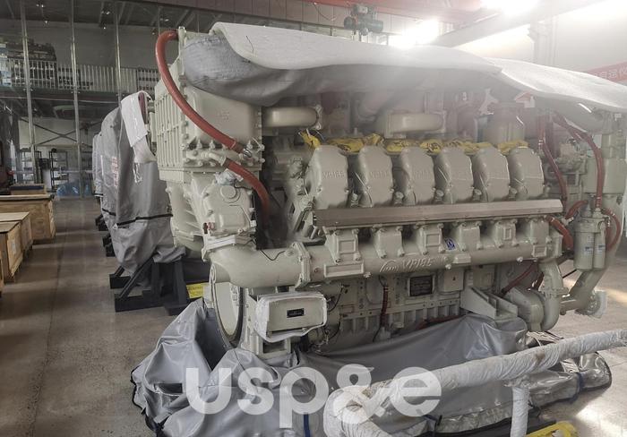 2.7 MW 2017 New MAN 12VP185TCM Diesel Generator Sets