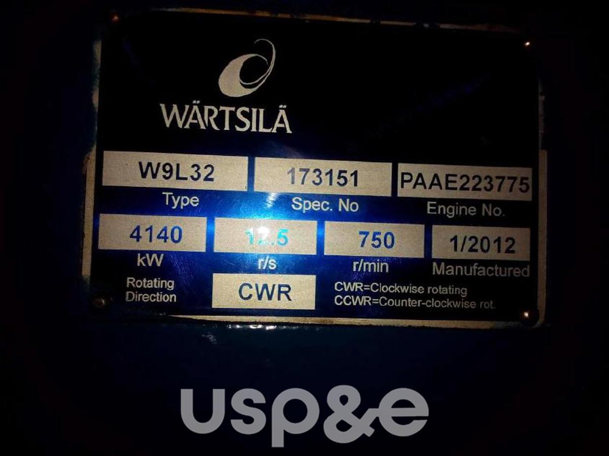 Used 2012 Wartsila W9L32
