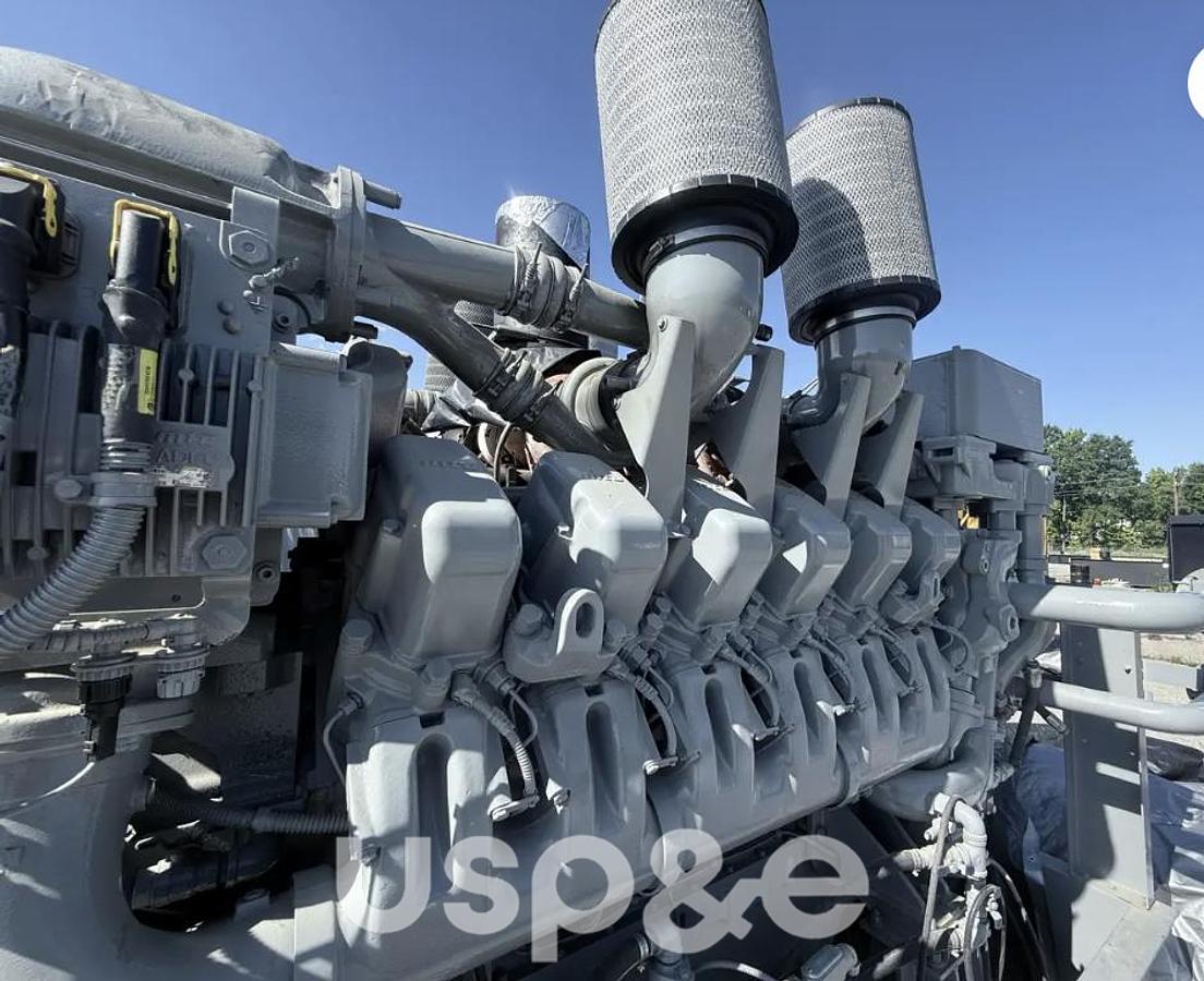 Used 1.45 MW 2009 Used MTU 12V4000 Diesel Generator Set