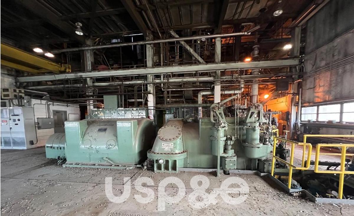 Refurbished 7.5 MW 1957 Refurbished GE TT-8695 Steam Turbine Generator Set