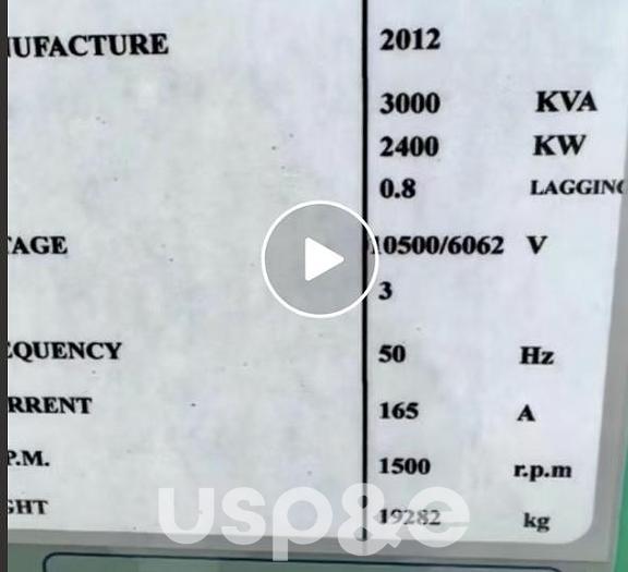 2.5 MW 2013 New Cummins QSK78-9 Diesel Generator Sets