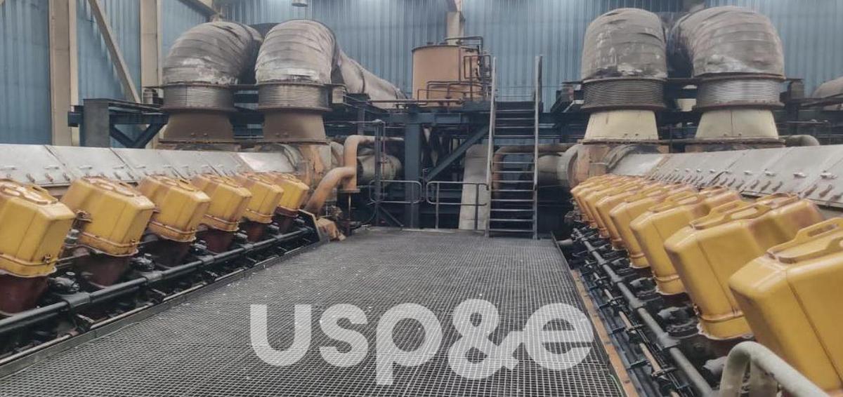 Used 108 MW Used Caterpillar MAK 16CM43C HFO Power Plant Engines