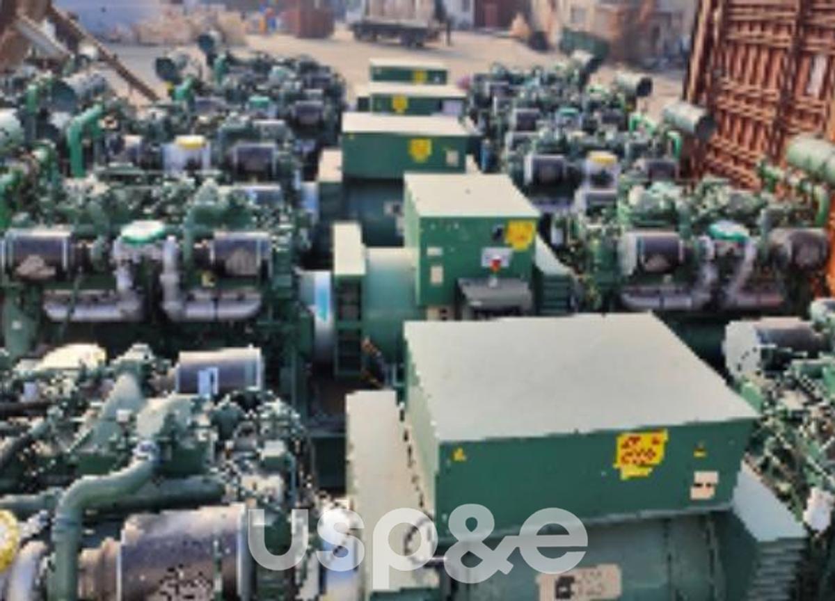 Used 3.2 MW 1998 Used Detroit KLSA 54 L9-4P Diesel Generator Set