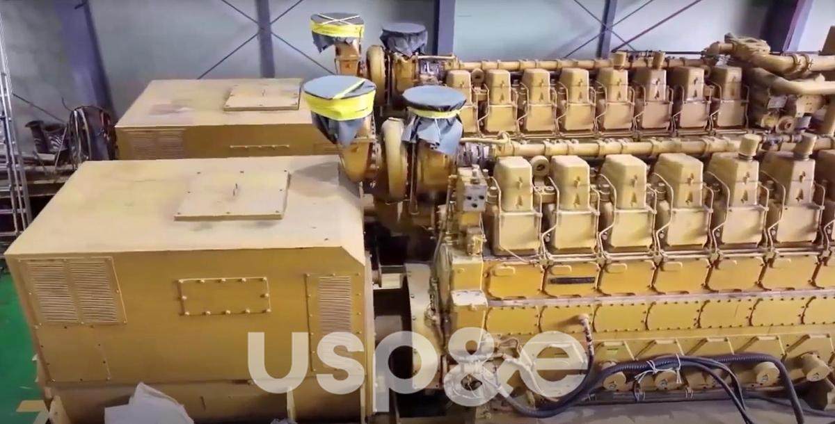 Used 2.5 MW 1987 Used Caterpillar 3508 Diesel Generator Set