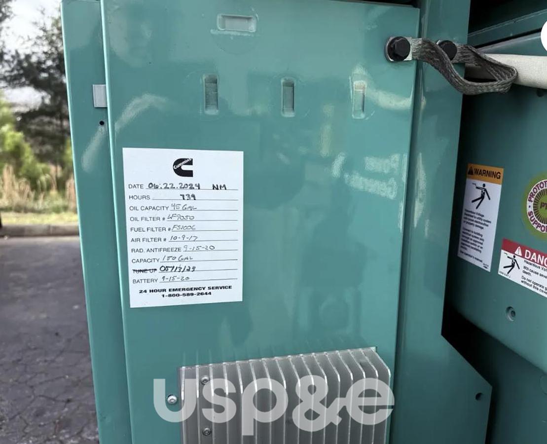 Used 2.25 MW 2008 Used Cummins DQKH-7234191 Diesel Generator Set