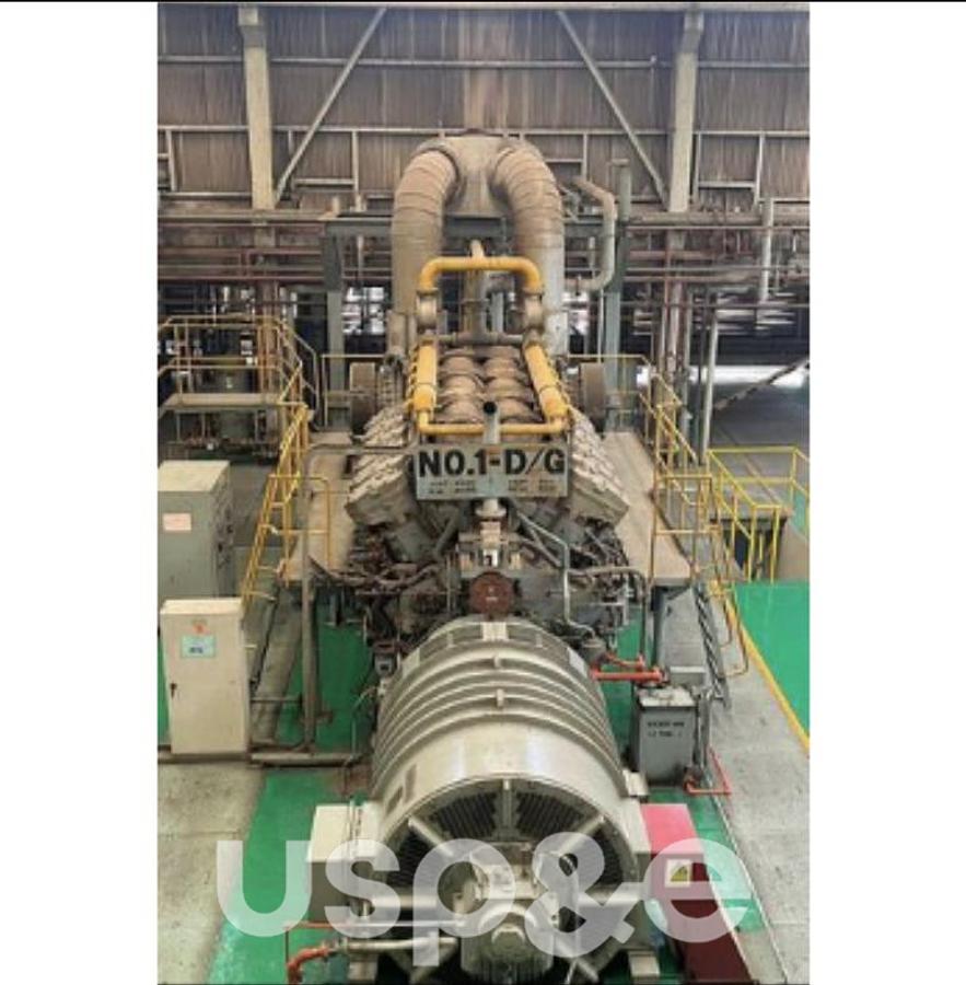 Used 18.5 MW 1992 Used Niigata 12V32CLX Diesel Generator Sets