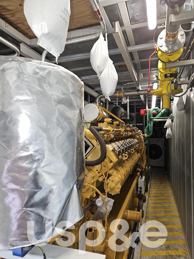 Used 2 MW 2017 New Caterpillar CG170-20 Natural Gas Generator Set