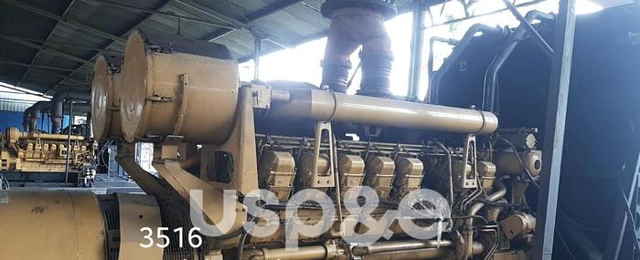 Used 1.4 MW 2012 Used Caterpillar 3516B Diesel Generator Set