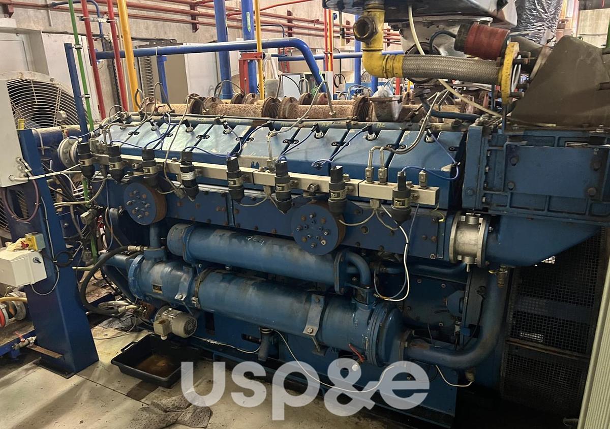 Used 1 MW 1995 Used Wartsila 16V175 SG2 Natural Gas Generator Sets