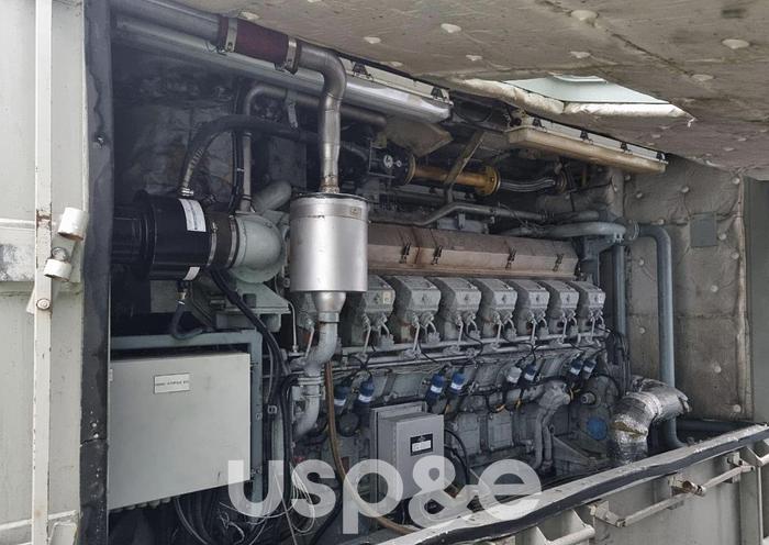 Used 0.80 MW 2009 Used Hyundai HFJ7 506-44E Natural Gas Generator Sets