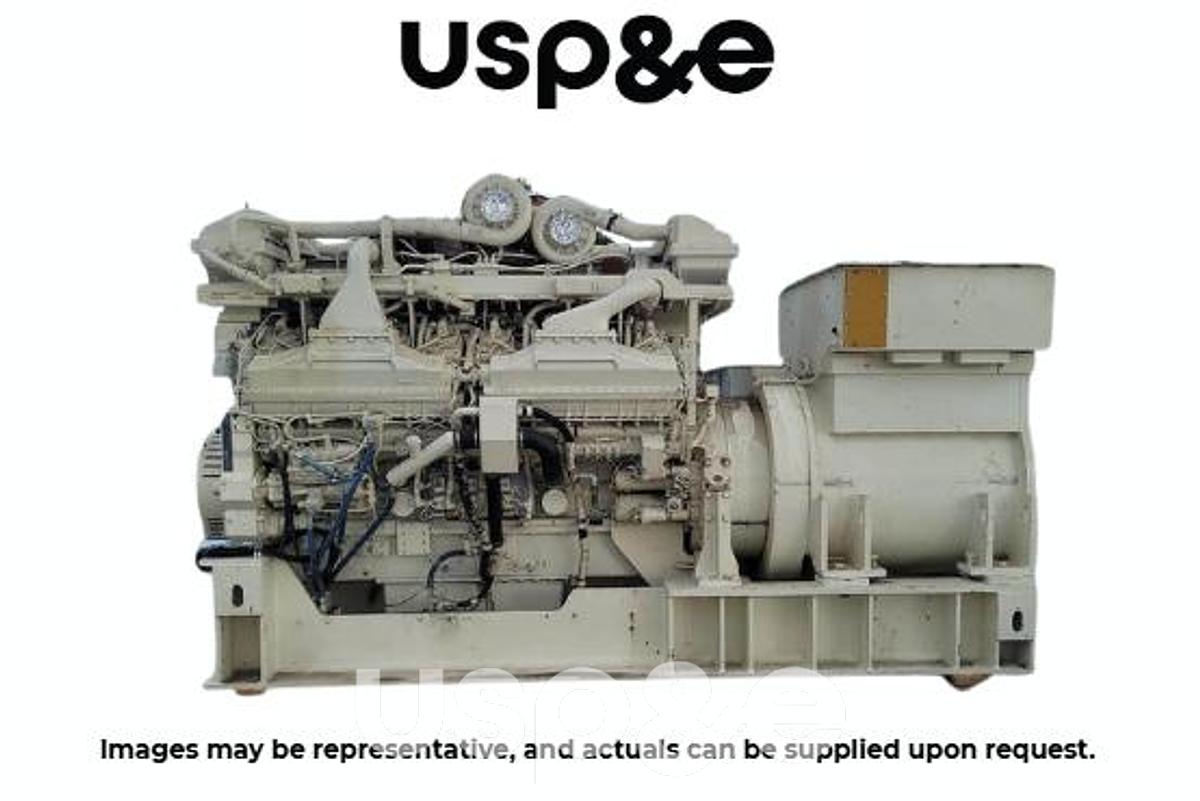 Used 1.3 MW 2015/6 Used Cummins QSK60-G5 Natural Gas Generator Sets