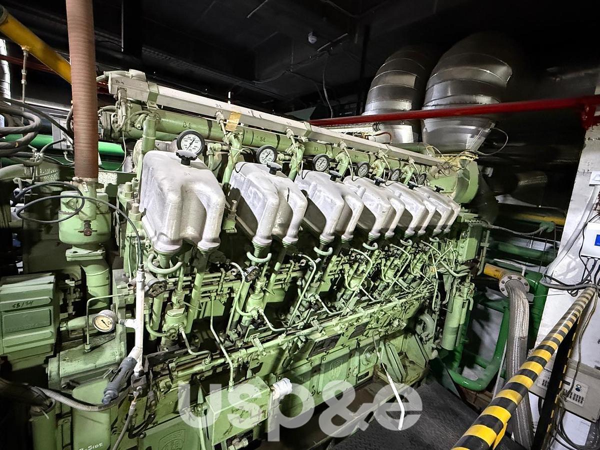 Used 1.9 MW 2007 Used Anglo-Belgian-Corp 12DZC-1000-125-A Deisel Generator Set