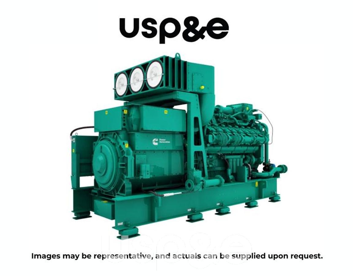 Used 1.5 MW 2015 Used Cummins GQSK60 Natural Gas Generator Set