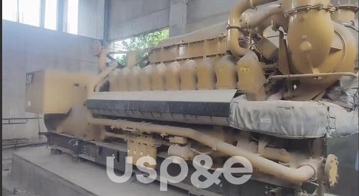 Used 3.8 MW 2007 Used Caterpillar G3520C Natural Gas Power Plant Generators