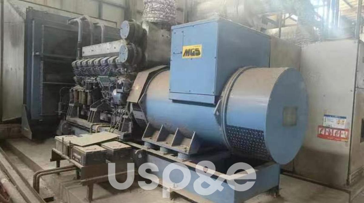 Used 1.8 MW 2003 Used Mitsubishi S16R-PTA2S Diesel Generator Sets