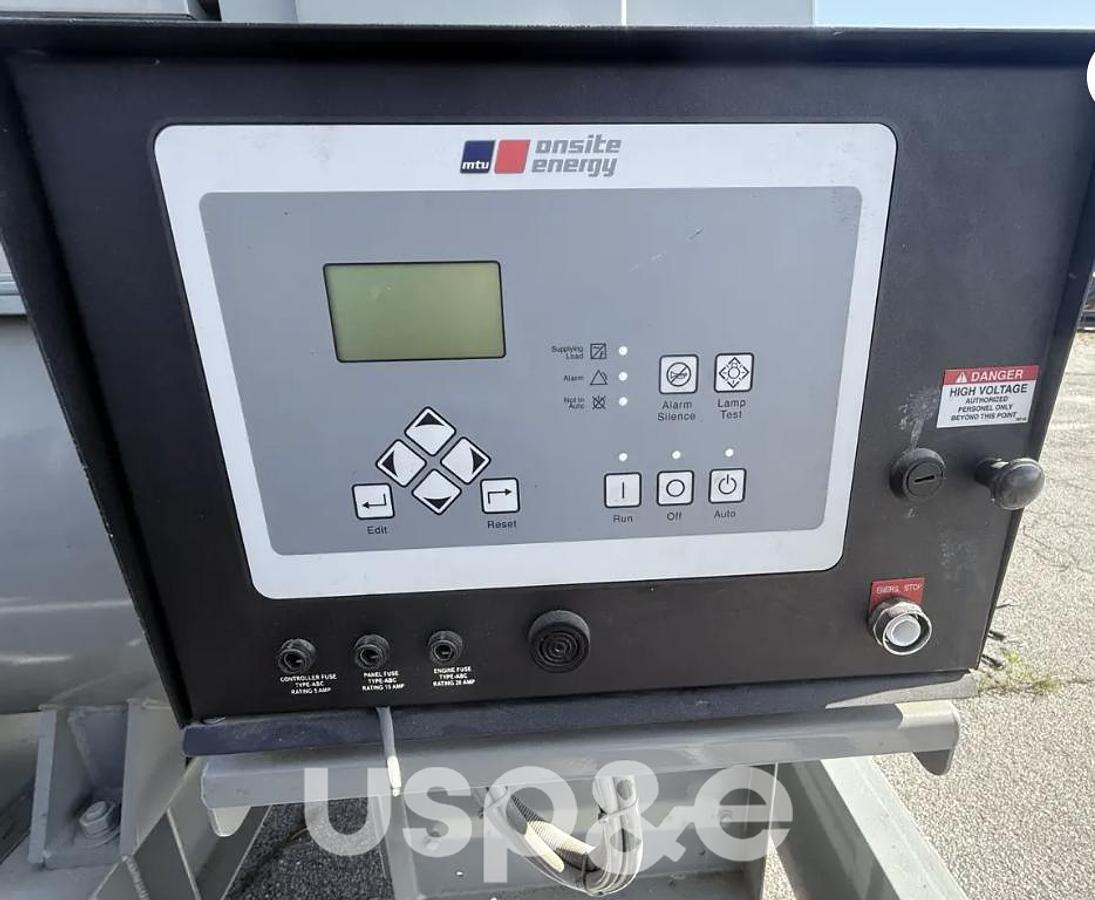 Used 1.45 MW 2009 Used MTU 12V4000 Diesel Generator Set