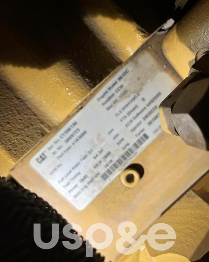 Used 1.6 MW 2016 Used Caterpillar 3512C Diesel Generator Sets (Enclosed Together)