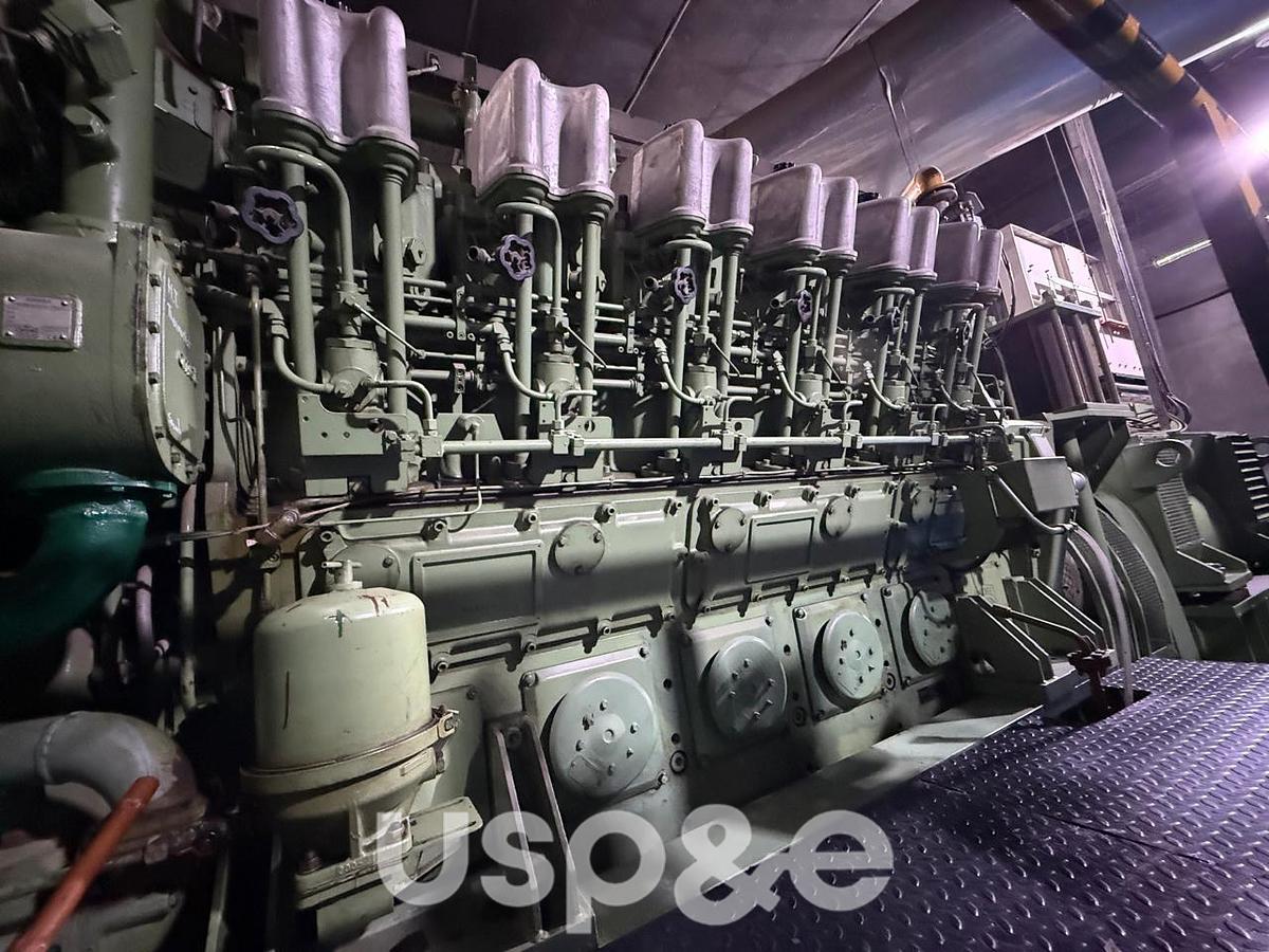 Used 1.9 MW 2007 Used Anglo-Belgian-Corp 12DZC-1000-125-A Deisel Generator Set