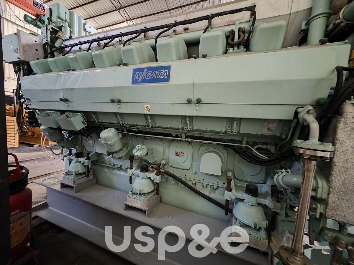 Used 4 MW 2004 New Niigata 16V20FX HFO Marine Engine Set